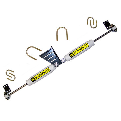 07-18 Jeep Wrangler JK High Clearance Dual Steering Stabilizer Kit - SR (Hydraulic) - Superlift 92095