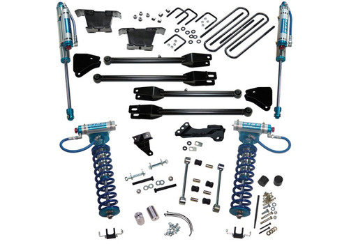 08-10 Ford F-250 SuperDuty 4WD 4in Lift Kit w/ 4-Link Conv / King Coilovers & Rear Shocks - Superlift K233KG