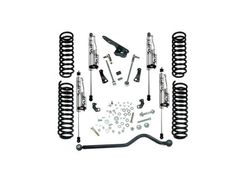07-18 Jeep Wrangler JK Unlimited 4in Standard Lift Kit w/ Fox 2.0 RESI Shocks - Superlift K941FX