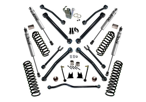 07-18 Jeep Wrangler JK 2 Door 4in Lift Kit w/ Reflex Control Arms & Fox Shocks - Superlift K996F