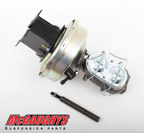 McGaughys GMC C-10 1967-1972 9" Brake Booster With Master Cylinder & Bracket; Front Drum Brakes - Part# 63184