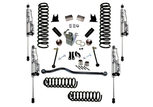07-18 Jeep Wrangler JK Unlimited 4in Lift Kit w/ Fox 2.0 RESI Shocks - Superlift K928FX