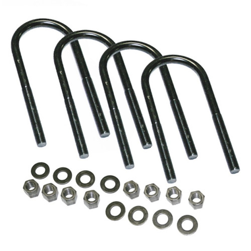 U-Bolt 4 Pack 9/16x3-1/8x7 Round w/ Hardware - Superlift 10704