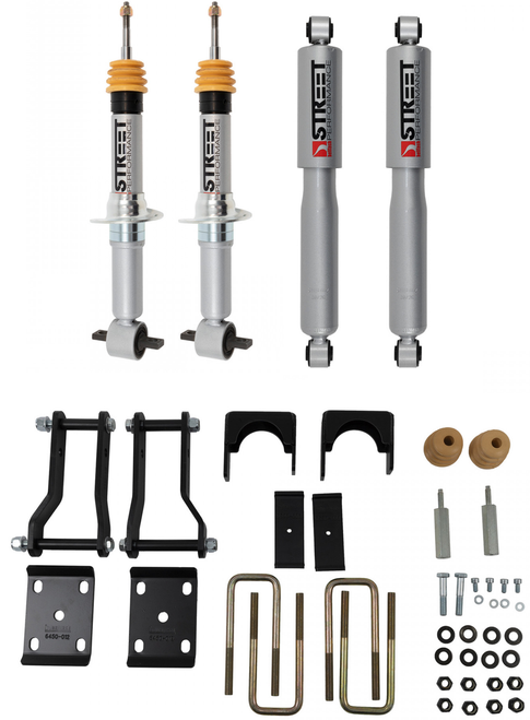 2019-2022 Ford Ranger 2wd (All Cabs) 2/4" Lowering Kit W/ Street Performance Shocks - Belltech 1044SP