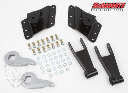 2001-2010 Chevy Silverado 2500/3500 HD W/ 8 Hole Hangers 2/4" Economy Drop Kit - McGaughys 33080