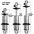 HQ Coilover Shock With 2.9" Stroke And 1.7" Eye Mount - Ridetech 24129901