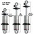 HQ Coilover Shock With 6.3" Stroke And 1.7" Eye Mount - Ridetech 24169901