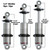 HQ Coilover Shock With 5.2" Stroke And 1.7" Eye Mount - Ridetech 24159901