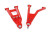 2" Forward Offset Red Aluminum Control Arms - Rough Country 93174RED