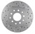Cross Drilled & Slotted Rear Rotor For Conversion Kits - LEED Brakes 5560001RCDS
