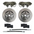 Front Kit W/ Plain Rotors & Zinc Plated Calipers - LEED Brakes CC0001RK
