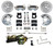 Power Front Kit W/ Drilled Rotors & Zinc Plated Calipers - LEED Brakes FC0001-H405AX
