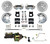 Power Front Kit W/ Drilled Rotors & Zinc Plated Calipers - LEED Brakes FC0001-H405MX