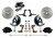Manual Front Kit W/ Drilled Rotors & Black Calipers - LEED Brakes BFC1006-FA1X
