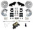 Manual Front Kit W/ Drilled Rotors & Black Calipers - LEED Brakes BFC0001-405X