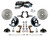 Power Front Kit W/ Drilled Rotors & Zinc Plated Calipers - LEED Brakes FC1002-LBB4X