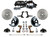 Power Front Kit W/ Drilled Rotors & Zinc Plated Calipers - LEED Brakes FC1002-NBB4X
