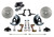 Manual Front Kit W/ Drilled Rotors & Zinc Plated Calipers - LEED Brakes FC1002-FA1X