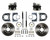 Rear Disc Brake Kit  W/ Plain Rotors & Zinc Plated Calipers - LEED Brakes RC0003