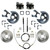 Rear Disc Brake Kit  W/ Plain Rotors & Zinc Plated Calipers - LEED Brakes RC1003