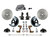 Manual 2" Drop Spindle Kit W/ Drilled Rotors & Zinc Plated Calipers - LEED Brakes FC1003-E05X