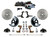 Power Front Kit W/ Drilled Rotors & Zinc Plated Calipers - LEED Brakes FC1002-NB05X