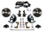 Power 2" Drop Spindle Kit W/ Plain Rotors & Zinc Plated Calipers - LEED Brakes FC1003-NBB2
