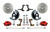 Spindle Kit W/ Drilled Rotors  & Red Calipers - LEED Brakes RFC1002SMX