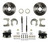 Rear Disc Brake Kit  W/ Plain Rotors & Zinc Plated Calipers - LEED Brakes RC2001