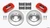 Wilwood DPHA Front Caliper & Rotor Kit Red Honda / Acura w/ 262mm OE Rotor - 140-12996-R