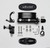 Wilwood HV Tandem M/C Kit w L/H Bracket & Prop Valve - 1 1/8in Bore Black - 261-13270-BK