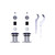 Bilstein B14 2004 Chrysler Crossfire Base Front and Rear Suspension Kit - 47-119536