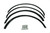 Ford Bronco Fender Flare Deletes Front & Rear - DV8 Offroad FDBR-03