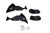 2018-2024 Jeep Wrangler JL Rear Inner Fenders - DV8 Offroad INFEND-06RB