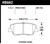 Hawk HPS Street 15mm Rear Brake Pads - HAWKHB662F.587