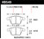 Hawk HP+ Street Front Brake Pads - HAWKHB549N.702