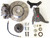 McGaughys Chevrolet Camaro 1979-1981 13" Front Cross Drilled Disc Brake Kit & 2" Drop Spindles; 5x4.75 Bolt Pattern - Part# 64080