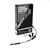 Goodridge 87-03 HD XL883/XL1200C -2in Clear Brake Line Kit w/Stainless Steel Fittings - HD0883-1FC-CL-2