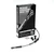 Goodridge -4in Clear Brake Line Kit w/Black Fittings - HD0050-1FB-CL-4