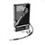 Goodridge +6in Black Brake Line Kit w/Stainless Steel Fittings - HD0098-1FC-BK6