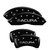 MGP 4 Caliper Covers Engraved Front & Rear Acura Black - 39014SACUBK