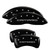 MGP 4 Caliper Covers Engraved Front & Rear Gen 4/Camaro Black - 14027SCA4BK