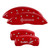 MGP 4 Caliper Covers Engraved Front Lincoln Rear MKZ Red - 36022SLCZRD
