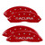 MGP 4 Caliper Covers Engraved Front & Rear Acura Red - 39015SACURD