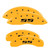 MGP 4 Caliper Covers Engraved Front & Rear Silverado SS Yellow - 14002SSS3YL