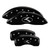 MGP 4 Caliper Covers Engraved Front & Rear Circle K/Kia Black - 21192SCRKBK