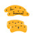 MGP 4 Caliper Covers Engraved Front Pontiac Rear Arrow Yellow - 18025SPONYL
