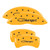 MGP 4 Caliper Covers Engraved Front & Rear Cursive/Charger Yellow - 12162SCHSYL