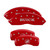 MGP 4 Caliper Covers Engraved Front Buick Rear Red - 49011SBSHRD