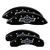 MGP 4 Caliper Covers Engraved Front & Rear Chevrolet 100 Anniversary Logo Black - 14005SBANBK